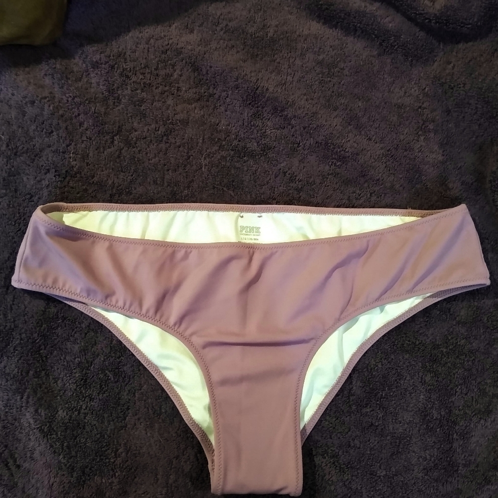 Victoria's Secret mauve swim bottoms. (L)